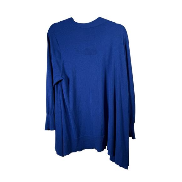 Chicos Spun Rayon Hanky Hem Cardigan Sweater Tank Top Set Blue Womens 3 US XL - Picture 6 of 11